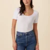 Itana Dream Rib Tee - White
