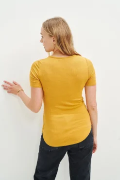 Itana Dream Rib Tee - Chai -Swish Drape Sales 0018 Short Sleeve Itana Chai 1334 web 4a6da666 a099 4383 b7e1 9d1b3b7b487f