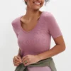 Itana Dream Rib Tee - Lilac
