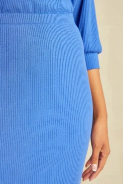 Vindy Paris Rib Skirt - Lapis -Swish Drape Sales 0054 Vindy Lapis 1999 web 19610374 6cb0 4b09 a137 c8c55703da8a