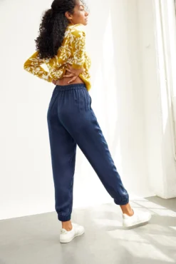 Henri Cupro Joggers - Navy 7 Henri Cupro Joggers - Navy -Swish Drape Sales 0074 Henri Cupro Navy 0716 web 4be84354 5839 42d2 9514 22364a003133