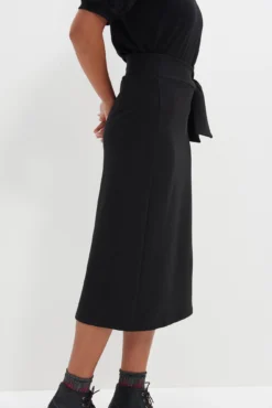 Aria Reverie Terry Skirt - Black -Swish Drape Sales 0097 Aria Reverie Terry Black 4500 web 6ba1e16a 33fd 411e 8bdd 727680426e07