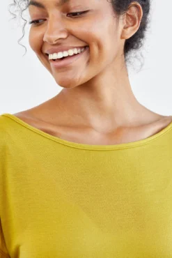 Noko Silken Modal Tee -Swish Drape Sales 0101 Noko Fern 3187 web