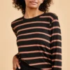 Berkeley Long Sleeve Dream Knit Tee - Buren Stripe