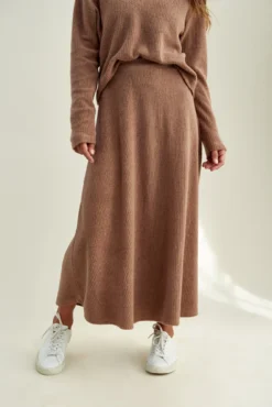 Blaze Cloud Rib Skirt -Swish Drape Sales 0170 Blaze Knit Brown 2666 web