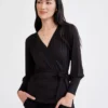 Cassidy Dream Knit Blouse - Black