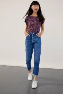 Laurie Silken Modal Tee -Swish Drape Sales 0204 Laurie North Shore Floral 02480