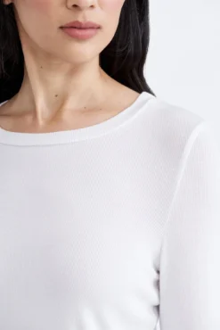 Berkeley Long Sleeve Dream Rib Tee - White -Swish Drape Sales 0260 Berkeley Dream Rib White 0267 web 0f0ee973 eeb7 4dcd 8ddd 6aab18bca82e