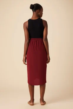 Sosi Washable Silk Wrap Skirt - Sumac -Swish Drape Sales 02 10173 Sosi Sumac 3