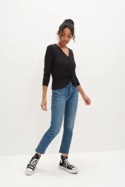 Stinson Long Sleeve Dream Knit Tee - Black -Swish Drape Sales 0300 Stinson Black 5725 Web e55d0843 91fe 4379 b604 59917b240089