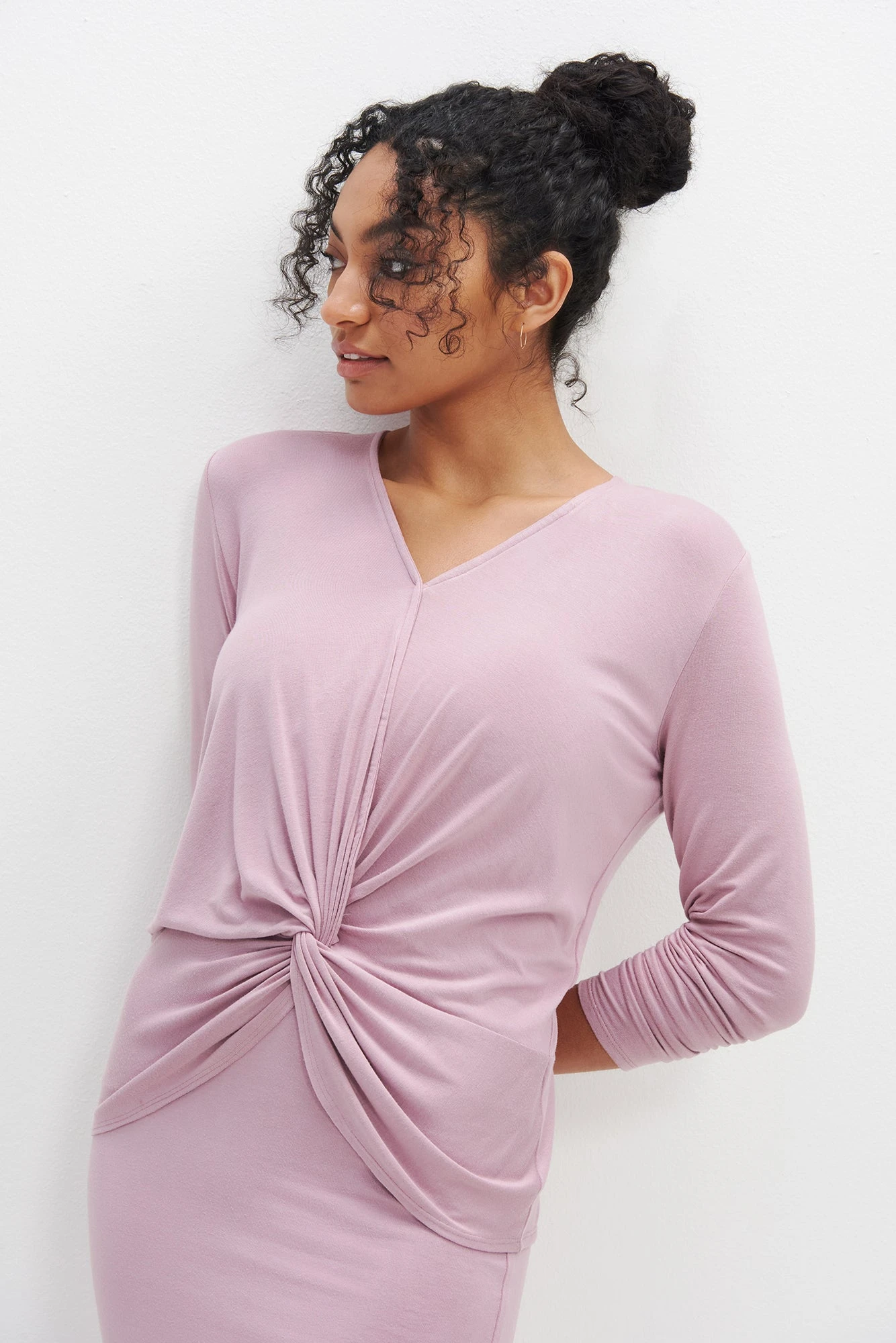 Stinson Long Sleeve Dream Knit Tee - Lilac 1 Stinson Long Sleeve Dream Knit Tee - Lilac