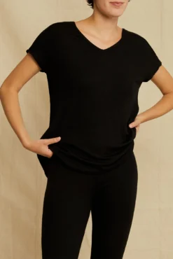 Stella Dream Rib Tee - Black -Swish Drape Sales 0320 Stella Top Black 3738 web 3d0c5e45 9219 4e1a 8bd5 ad77237ca847