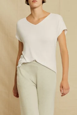 Stella Dream Rib Tee - White -Swish Drape Sales 0320 Stella Top White 3862 web 61921bba e8e5 49d1 a9f2 213d51250c93