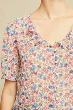 Vera Upcycled Blouse 7 Vera Upcycled Blouse -Swish Drape Sales 0321 Vera Catalina Floral 0634 web