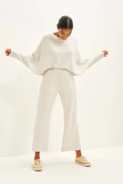 Willow Scallop Knit Pants - ReAmour -Swish Drape Sales 0327 Willow Scallop Natural Birch 1765 web 47973fd0 dd59 4e1a 858d 8c5af4eef8ef