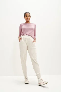 Skylar Linen Rib Joggers -Swish Drape Sales 0328 Skylar Linen Rib Linen 2331 web