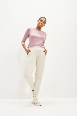 Skylar Linen Rib Joggers -Swish Drape Sales 0328 Skylar Linen Rib Linen 2336 web
