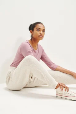 Skylar Linen Rib Joggers -Swish Drape Sales 0328 Skylar Linen Rib Linen 2390 web