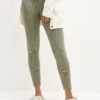 Magda Cropped Dream Rib Leggings - Vetiver