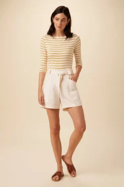 Milo Femme Fête Short - Salt -Swish Drape Sales 0341 Milo Short Salt 5