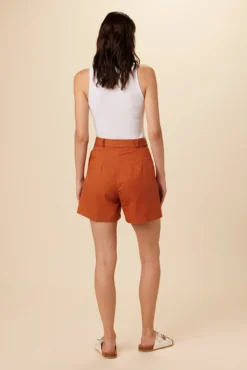 Milo Femme Fête Short - Terracota -Swish Drape Sales 0341 Milo Short Terracotta 3