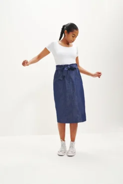 Romy Denim Skirt -Swish Drape Sales 0342 Romy Denim 0434 web