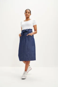 Romy Denim Skirt -Swish Drape Sales 0342 Romy Denim 0436 web
