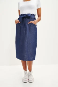Romy Denim Skirt -Swish Drape Sales 0342 Romy Denim 0437 web