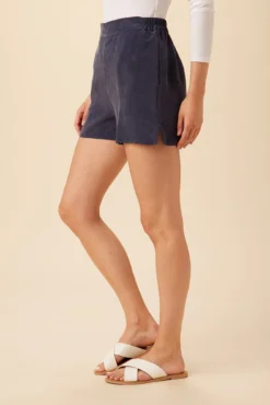 Palo Cottonseed Cupro Short - Ocean -Swish Drape Sales 0352 Palo Ocean 2