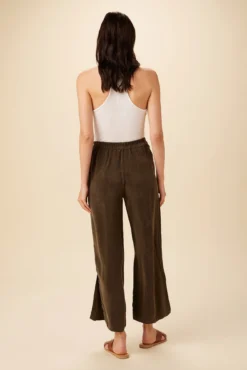 Sol Cottonseed Cupro Pant - Olive - ReAmour -Swish Drape Sales 0353 Sol Pant Olive 3 df139318 2376 4cd0 81e1 d14f2852fda7
