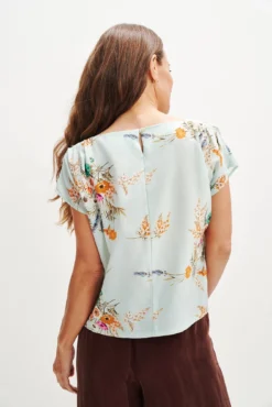 Margeaux Zero-Waste Blouse - Cannes Floral -Swish Drape Sales 0357 Margeaux Zero Waste Tee Cannes Print 0177 web c99432ee 1fa2 4c32 9cad be021f7973da