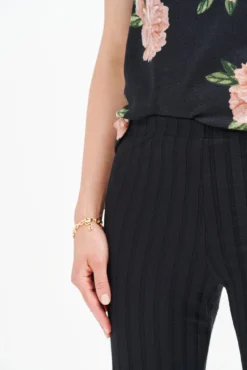 Gwen Ribbed Pants - Black -Swish Drape Sales 0389 Gwen Black 1617 web 21fb741f 73a5 4461 afe8 02abc3b3d9a7