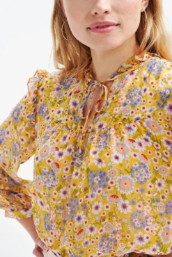 Camila Nouveau Silk Blouse - Midi Floral Sunflower -Swish Drape Sales 0394 Camila Sunflower 0249 web 5353da4a a468 43cf 87b2 2f01aa15f52b