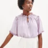 Zuri Cupro Blouse - Lilac