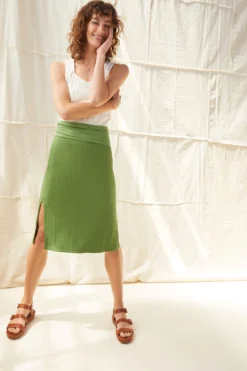 Zio Ribbed Skirt - Pear -Swish Drape Sales 0464ZioPear 7602 00bbe914 b21b 4f04 abbb 83340a727be0