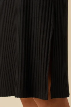 Zio Ribbed Skirt - Black -Swish Drape Sales 0464 Zio Black 5 16aacf1e ece5 417b 8025 e2af952785c2
