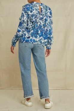 Clara Ecovero Blouse - Elsinore Blue -Swish Drape Sales 0485ClaraElsinoreBlue 6996 web ba3d2250 cbcf 48bd ba09 b925ed3c8702