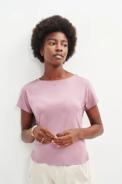 Chessa Dream Knit Tee - Lilac