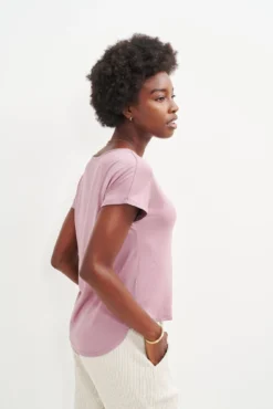 Chessa Dream Knit Tee - Lilac -Swish Drape Sales 0505 Chessa Lilac 1557 web 93ad5b00 4684 4513 84b2 3363219beec5