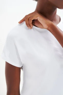 Chessa Dream Knit Tee - White -Swish Drape Sales 0505 Chessa White 0868 web c3c1127a ab61 4eb7 8f6f cca57cdb985e