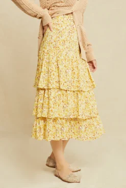 Christy Ecovero Skirt - Dandelion Floral -Swish Drape Sales 0546 Christy Dandelion Floral 0961 web ebd4a499 500e 40c0 bd7d 2d615b625d92