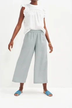 Salice Linen Pants - ReAmour -Swish Drape Sales 0558 Salice Linen Eucalyptus 1285 web acba8a11 62af 4f2d bb47 62bab4858db7