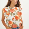 Calla Upcycled Blouse - Seville Floral