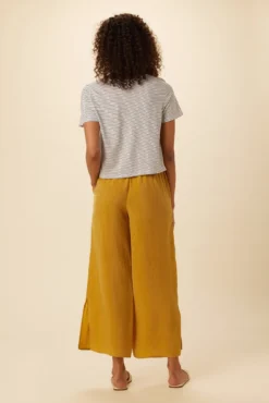 Roxie Reverie Slub Tee - Gigi White Stripe -Swish Drape Sales 0595 Roxie Gigi Stripe White 3