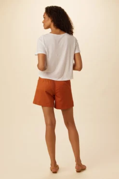 Roxie Reverie Slub Tee - White -Swish Drape Sales 0595 Roxie White 3