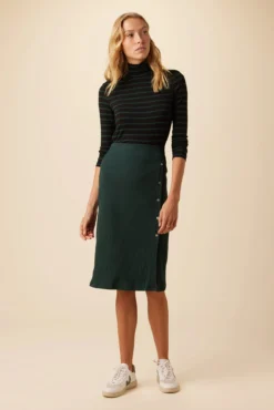 Gadot Paris Rib Skirt - Darkest Spruce 7 Gadot Paris Rib Skirt - Darkest Spruce -Swish Drape Sales 0612 Gadot Darkest Spruce 4