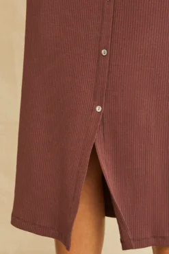 Gadot Paris Rib Skirt - Mocha -Swish Drape Sales 0612 Gadot Mocha 2554 web aedf0151 278a 4c42 a08d ca3c99080072