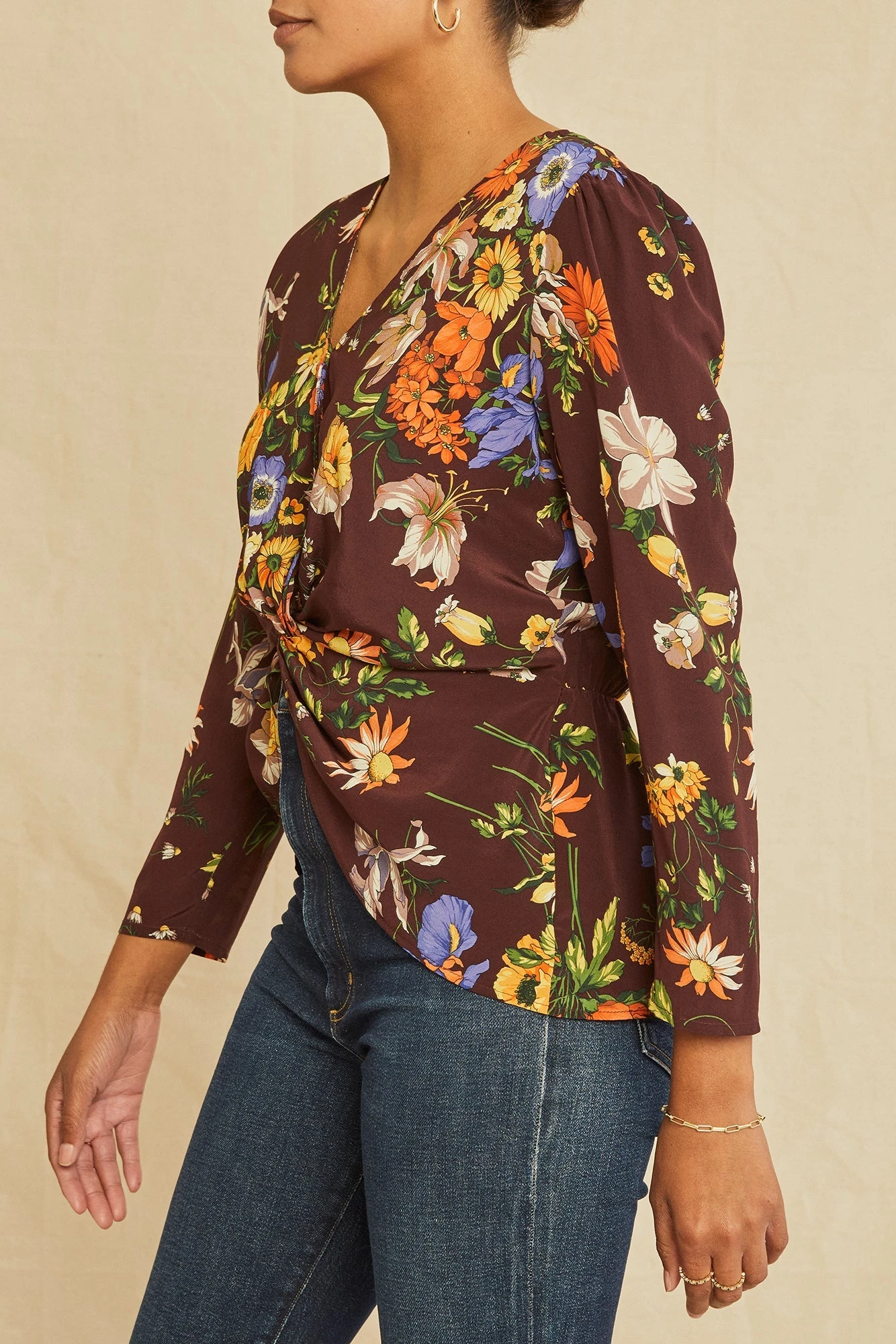 Aviva Washable Silk Blouse - Palermo Print 2 Aviva Washable Silk Blouse - Palermo Print - Image 2