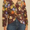 Aviva Washable Silk Blouse - Palermo Print
