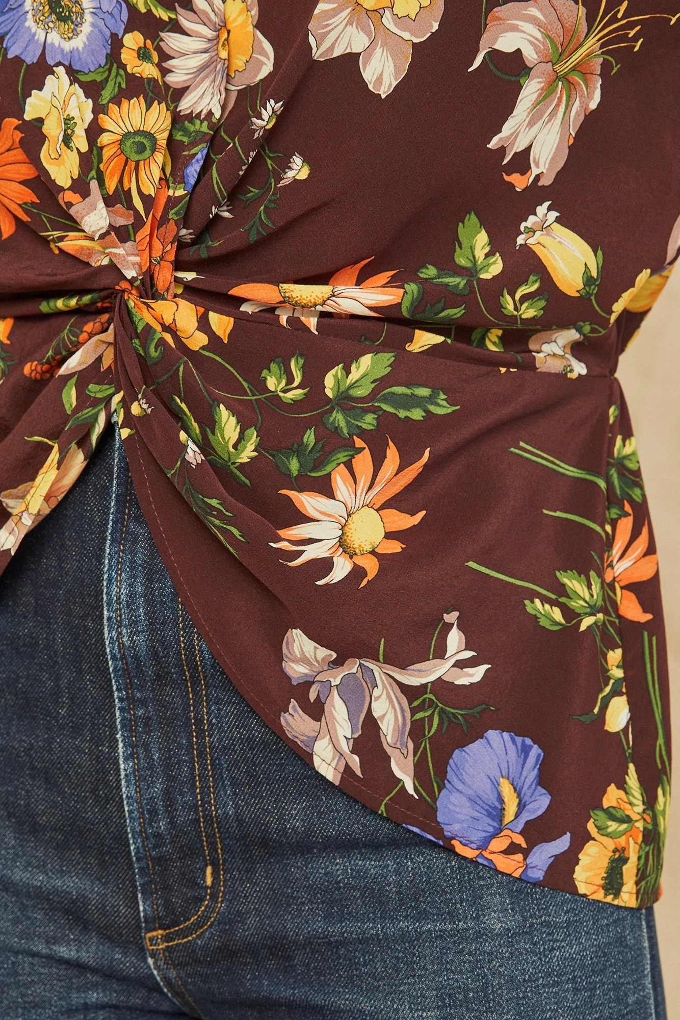 Aviva Washable Silk Blouse - Palermo Print 4 Aviva Washable Silk Blouse - Palermo Print - Image 4